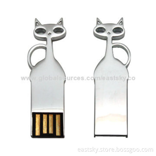 Cat Shape Thumb Drive ESU-C62, 64MB to 32GB Memory Capacity, OEM Orders are WelcomeNew